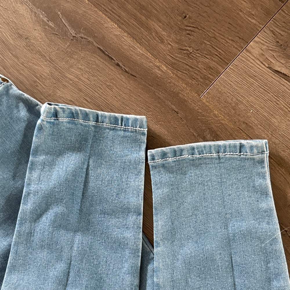 Fashion Nova Light Blue Denim Overalls - Picture 4 of 5